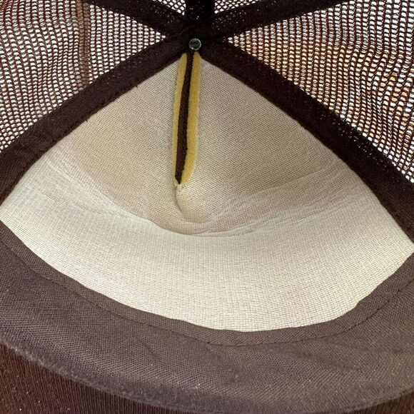 Vintage Smith Automotive Mesh Trucker Hat Brown Snapback Embroidered - Picture 9 of 10